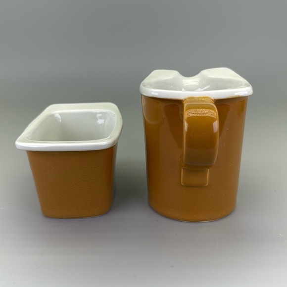 Vintage MCM Hall Creamer and Sugar Set - Picture 4 of 12